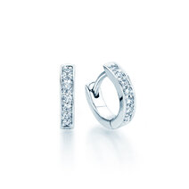 Creolen Alliance in 14K Weißgold mit Diamanten 0,24ct G/SI