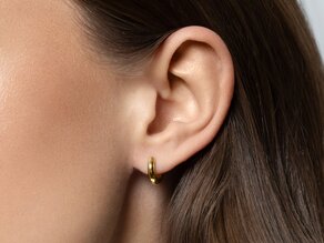 Creolen Classic in 14K Weißgold S