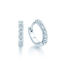 Creolen Dawn in 18K Weißgold mit Diamanten 0,36ct G/SI