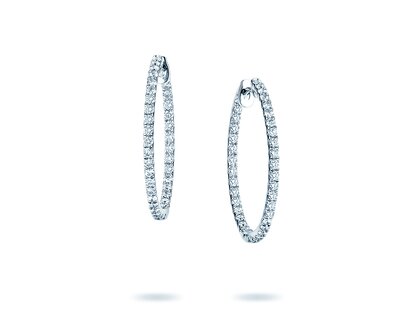 Creolen Diamond Hoops