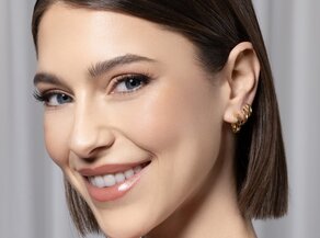 Creolen Modern in 14K Gelbgold S