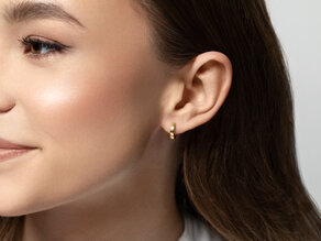 Creolen Modern in 14K Gelbgold S