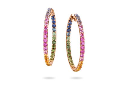 Creolen Rainbow Ombre