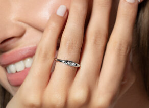 Ring Signet in Silber 925/- poliert