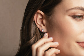 Ohrstecker Diamond Radiant in 14K Weißgold mit Diamanten 0,30ct G/SI