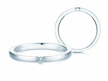 Verlobungsring Infinity in Silber 925/- mit Diamant 0,10ct G/SI