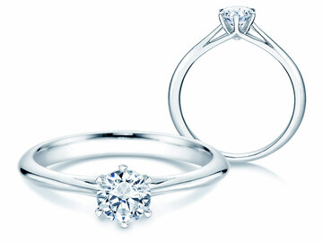 Verlobungsring Heaven 6 in Platin 950/- mit Diamant 0,50ct G/SI