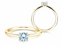 Verlobungsring Classic 4 in 18K Gelbgold mit Diamant 0,40ct G/SI