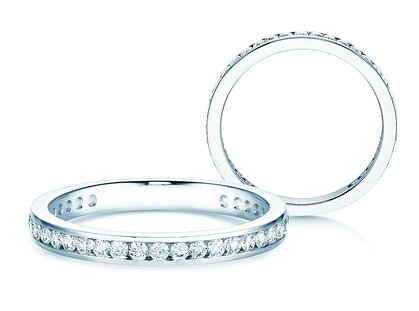 Verlobungsring Endless Love in 18K Weißgold mit Diamanten 0,50ct