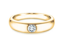 Verlobungsring Promise in 14K Gelbgold mit Diamant 0,25ct