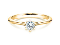 Verlobungsring Heaven 6 in 14K Gelbgold mit Diamant 0,30ct G/SI