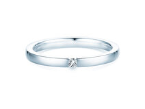 Verlobungsring Infinity in Silber 925/- mit Diamant 0,03ct