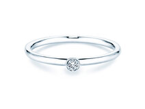Verlobungsring Eternal in 18K Weißgold mit Diamant 0,05ct G/SI