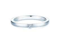 Verlobungsring Infinity in Silber 925/- mit Diamant 0,07ct