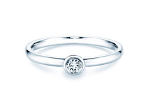 Verlobungsring Eternal in Silber 925/- mit Diamant 0,10ct G/SI