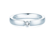 Verlobungsring Infinity in Silber 925/- mit Diamant 0,15ct