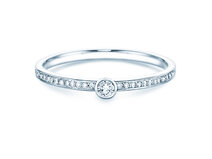 Verlobungsring Eternal Pavé in 18K Weißgold mit Diamanten 0,21ct G/SI