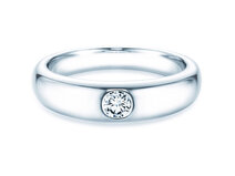 Verlobungsring Promise in 14K Weißgold mit Diamant 0,25ct
