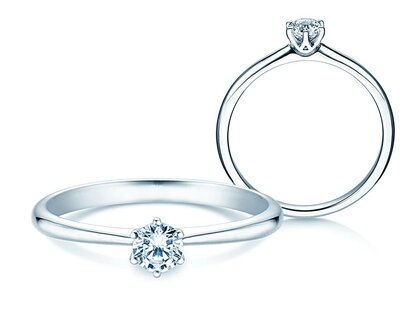 Verlobungsring Spirit in Platin 950/- mit Diamant 0,25ct G/IF