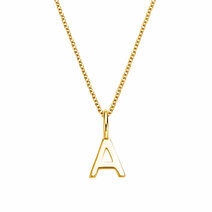 Buchstaben-Anhänger Classic in 14K Gelbgold