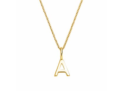 Buchstaben-Anhänger Classic A in 14K Gelbgold