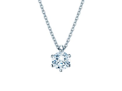 Anhänger Classic Labordiamant in 14K Weißgold mit Labordiamant 2,00ct E/VS
