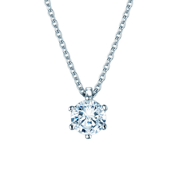 Anhänger Classic Labordiamant in 14K Weißgold mit Labordiamant 2,00ct E/VS