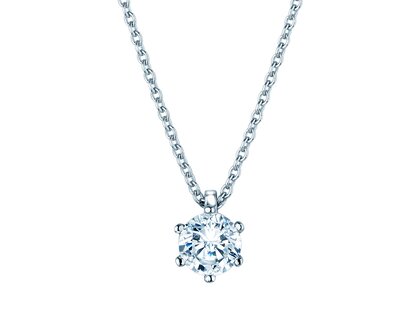 Anhänger Classic in 14K Weißgold mit Diamant 0,70ct GSI G/SI