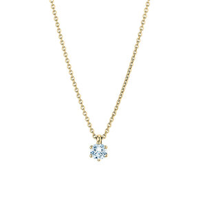 Anhänger Classic Labordiamant in 14K Gelbgold mit Labordiamant 0,25ct E/VS