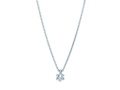 Anhänger Classic in 9K Weißgold mit Diamant 0,25ct