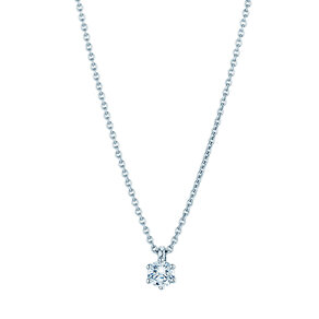 Anhänger Classic in 9K Weißgold mit Diamant 0,25ct