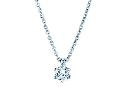 Anhänger Classic in 9K Weißgold mit Diamant 0,25ct