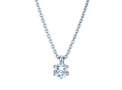 Anhänger Classic in 18K Weißgold mit Diamant 0,25ct G/SI