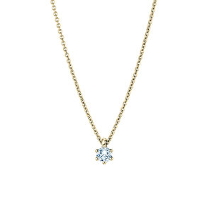 Anhänger Classic in 9K Gelbgold mit Diamant 0,20ct G/SI