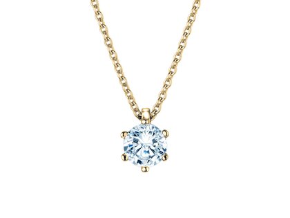 Anhänger Classic Labordiamant in 9K Gelbgold mit Labordiamant 0,75ct E/VS