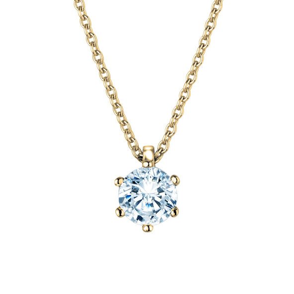 Anhänger Classic Labordiamant in 9K Gelbgold mit Labordiamant 0,75ct E/VS