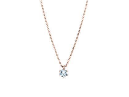 Anhänger Classic Labordiamant in 18K Roségold mit Labordiamant 0,25ct E/VS