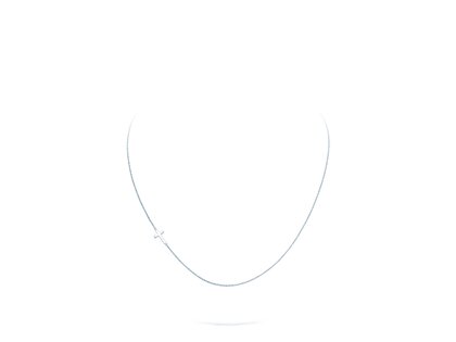 Halskette Cross in Silber 925/- poliert
