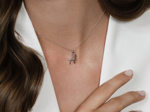 Buchstaben-Anhänger Dalí A in Silber 925/-