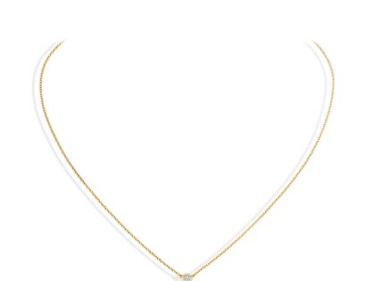 Anhänger Diamond Bowl Labordiamant in 9K Gelbgold mit Labordiamant 0,15ct E/VS