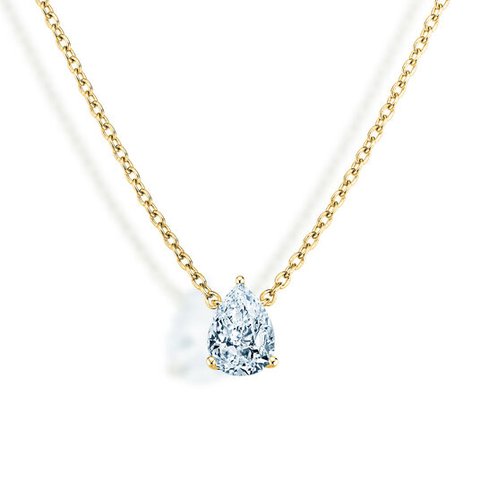 Anhänger Diamond Drop Labordiamant in 14K Gelbgold mit Labordiamant 2,00ct E/VS