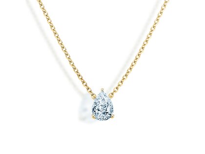 Anhänger Diamond Drop Labordiamant in 9K Gelbgold mit Labordiamant 0,15ct E/VS