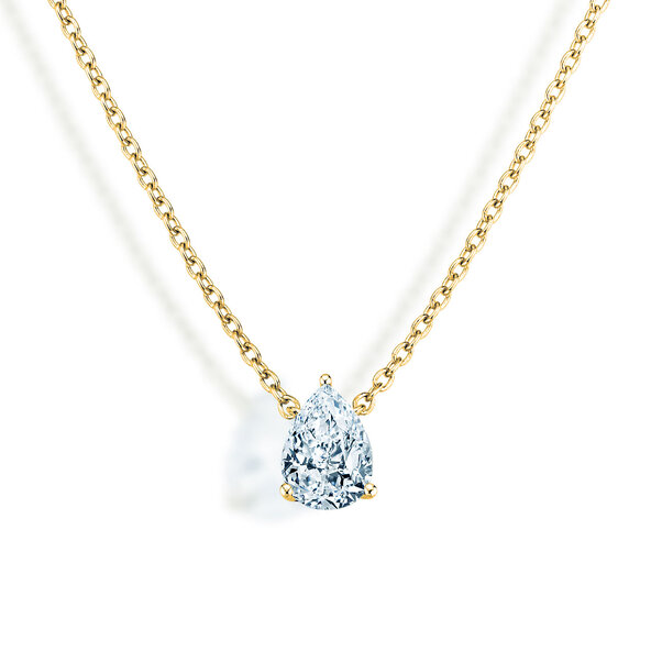 Anhänger Diamond Drop Labordiamant in 9K Gelbgold mit Labordiamant 0,15ct E/VS