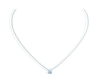 Anhänger Diamond Drop Labordiamant in 14K Weißgold mit Labordiamant 2,00ct E/VS