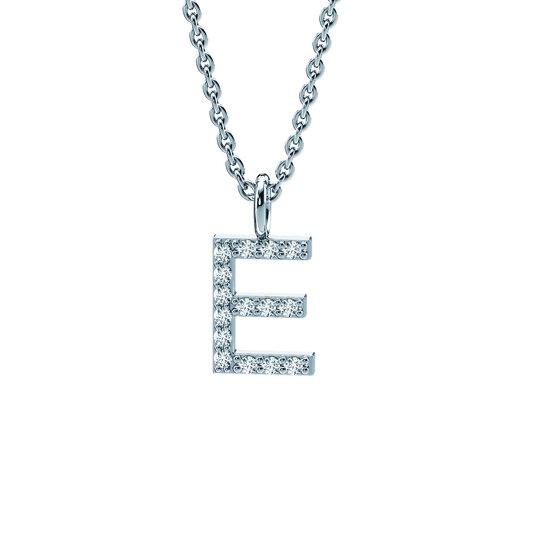 Buchstaben-Anhänger Diamond Letter Petite in 18K Weißgold