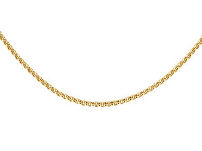 Erbsenkette in 14K Gelbgold 45cm 2,5mm