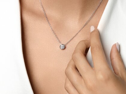 Anhänger Eternal in 14K Gelbgold mit Diamant 1,00ct GSI G/SI