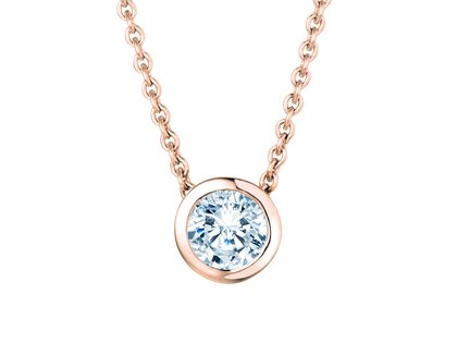 Anhänger Eternal Labordiamant in 14K Roségold mit Labordiamant 1,00ct E/VS
