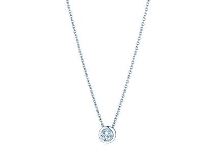Anhänger Eternal in 14K Weißgold mit Diamant 0,15ct GSI G/SI