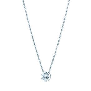 Anhänger Eternal in 14K Weißgold mit Diamant 0,15ct GSI G/SI
